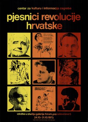 MUO-020441: Pjesnici revolucije hrvatske: plakat