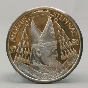 MUO-026612: 900 godina zagrebačke biskupije - Alojzije Stepinac: medalja