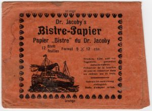MUO-021077: orange Dr. Jacoby's Bistre-Papier: vrećica