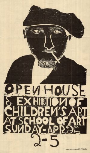 MUO-022254: OPEN HOUSE EXHIBITION OF CHILDREN'S ART: plakat