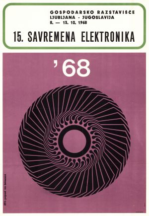 MUO-026973: 15. savremena elektronika '68.: plakat
