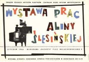 MUO-027476: Wystawa prac Aliny Slesinskiey: plakat