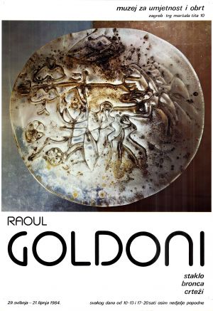 MUO-022562/01: RAOUL GOLDONI staklo bronca crteži: plakat