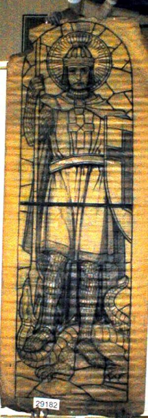 MUO-029182: sv.Juraj ?: nacrt za vitraj