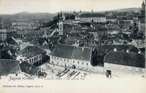 MUO-038515: Zagreb - Pogled na Gornji grad: razglednica