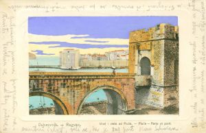 MUO-032543: Dubrovnik - Most i vrata od Ploča: razglednica