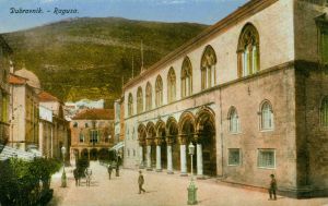 MUO-039177: Dubrovnik - Trg pred Kneževim dvorom: razglednica