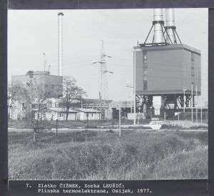 MUO-023896: Plinska termoelektrana Osijek, 1977: arhitektonska fotografija