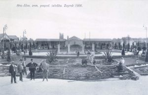 MUO-048118: Hrvatska - slavonska gospodarska izložba. Zagreb 1906.: razglednica