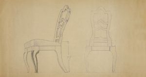 MUO-049697/03: Kopija nacrta stolca: kopija nacrta stolca