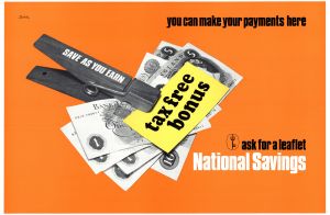 MUO-027436: National Savings, tax free bonus: plakat