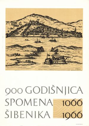 MUO-026968: 900 godišnjica spomena Šibenika 1066-1966: plakat