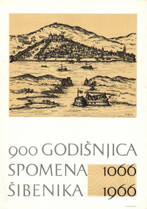 MUO-028087: 900 godišnjica spomena Šibenika 1066 - 1966: plakat