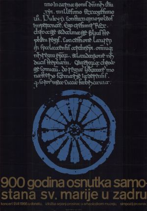 MUO-028065: 900 godina osnutka samostana Sv. Marije u Zadru: plakat