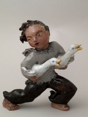 MUO-002159: Dječak s guskama: figura