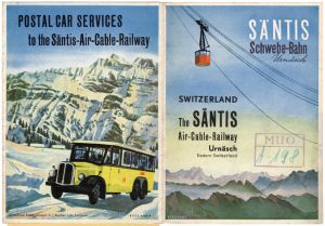 MUO-021115: SANTIS Schwebe-Bahn Urnasch Switzerland: turistički prospekt