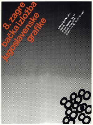 MUO-020504: 8. zagrebačka izložba jugoslavenske grafike: plakat