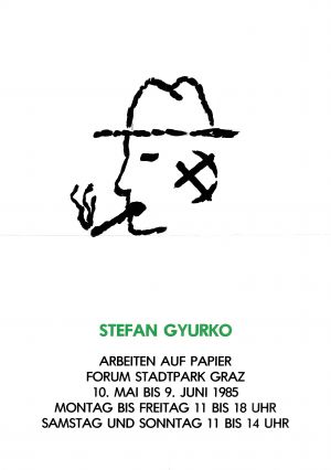 MUO-022031: STEFAN GYURKO ARBEITEN AUF PAPIER FORUM: plakat