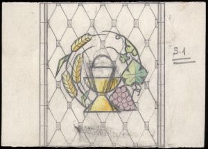MUO-036217: crkveni prozor: skica za vitraj