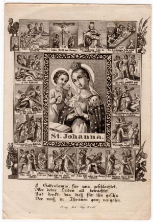 MUO-024879: St. Johanna: sveta sličica