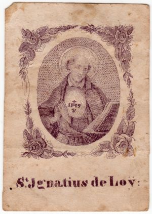 MUO-028719: St Ignatius de Loy: sveta sličica