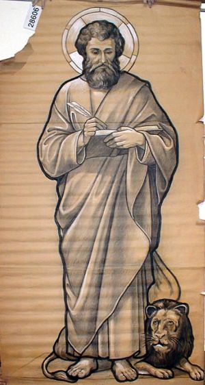 MUO-028606: Sv. Marko: nacrt za vitraj