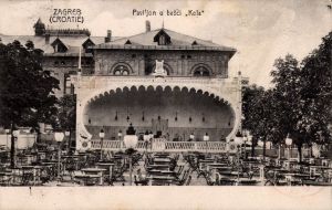 MUO-038764: Zagreb - Zgrada Kola s vrtnim paviljonom: razglednica