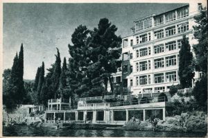 MUO-039609: Opatija - Kupalište s hotelom: razglednica