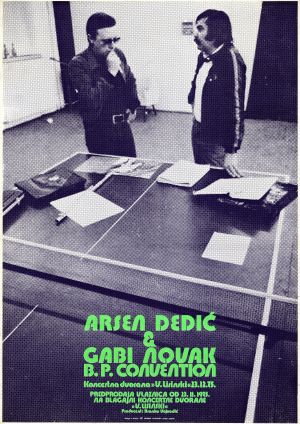 MUO-015910: Arsen Dedić,Gabi Novak B.P. Convention: plakat