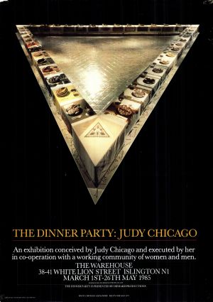 MUO-022026: THE DINNER PARTY: JUDY CHICAGO: plakat