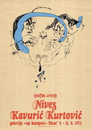 MUO-020522: izložba crteža Nives Kavurić-Kurtović: plakat