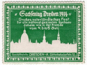 MUO-026160/01: Sachsentag Dresden 1914: poštanska marka