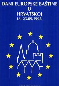 MUO-023562: Dani europske baštine u Hrvatskoj 18.-23.09.1995.: plakat