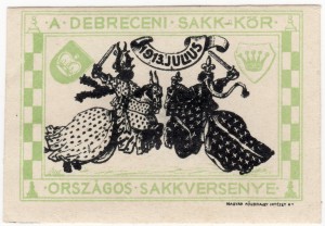 MUO-026214/01: A Debreceni sakk-kör orszagos sakkversenye: poštanska marka