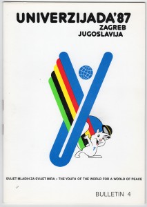 MUO-018233/05: Universiade '87 Zagreb Yugoslavia: brošura