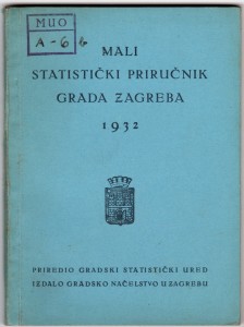 MUO-025014/02: Mali statistički priručnik grada Zagreba 1932.: brošura