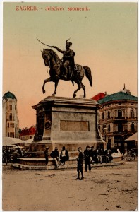 MUO-037137: Zagreb - Jelačićev spomenik: razglednica