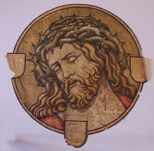 MUO-036339: Krist s trnovom krunom: skica za vitraj