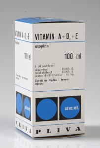 MUO-055742/01: Pliva Vitamin A + D3 + E: kutija