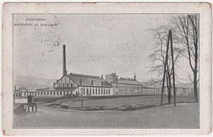 MUO-008745/168: Karlove Vary - Karlsbad; tvornica stakla: razglednica