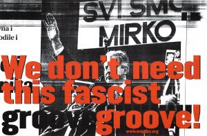 MUO-052585/01: We don't need this fascist groove!: plakat