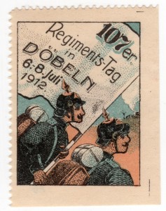 MUO-026116: 107er Regiments-Tag in Döbeln 6.-8.Juli 1912.: poštanska marka