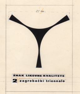 MUO-054545/03: ZNAK LIKOVNE KVALITETE 2. zagrebački triennale: predložak : zaštitni znak