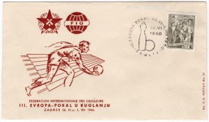 MUO-012769: federation internationale des quilleurs III.EVROPA-: poštanska omotnica