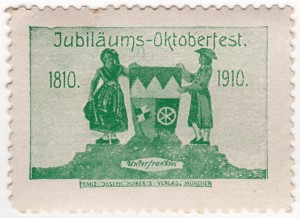MUO-026083/08: Jubiläums - Oktoberfest 1810 - 1910 Unterfranken: poštanska marka