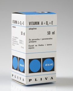 MUO-055742/03: Pliva Vitamin A + D3 + E: kutija