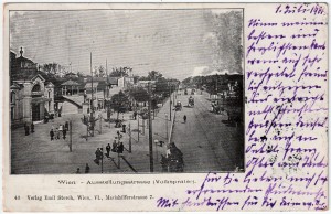 MUO-032321: Beč - Volksprater; Ausstellungsstrasse: razglednica