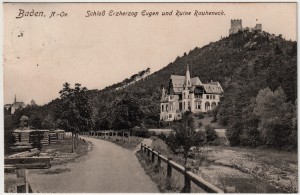 MUO-034217: Baden kod Beča - Dvorac nadvojvode Eguena: razglednica