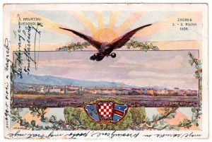 MUO-037192: I hrvatski svesokolski slet: razglednica
