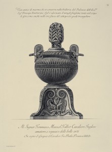 MUO-057436/39: Vaso antico di marmo, che si conserva nella Galleria Palazzo dell' Ecc.mo Sig.r Prencipe Barberini: grafika